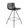 Bent Hansen Primum Bar Stool - Zenso 2 Læder - Sort Stel- H:65