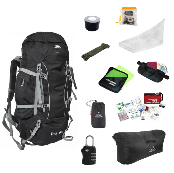 Essentials-pakke til backpacking