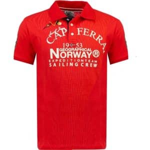 Geographical Norway herre polo Korsail – Red