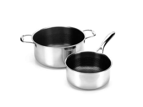 Grydesæt i 2 dele | hybrid non-stick onyx grydesæt | onyxcoockware