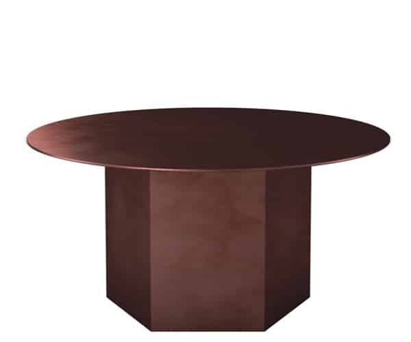 Gubi Epic Sofabord - Earthy Red Steel - Dia.80cm