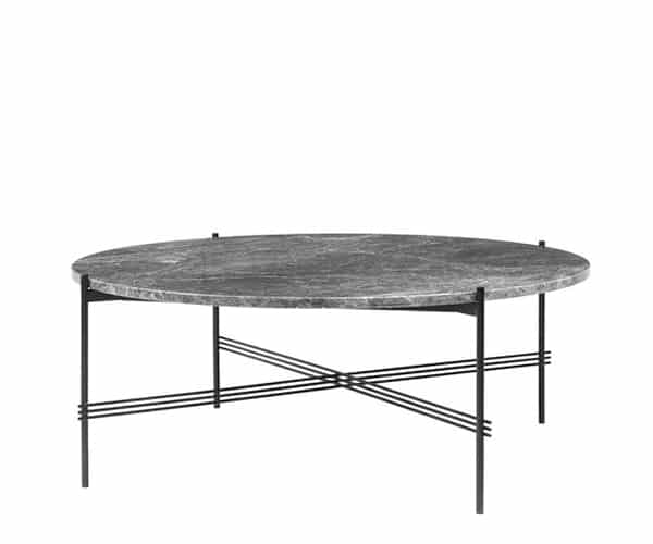 Gubi TS Coffee Table - XL Dia.105cm. - Grå Marmor