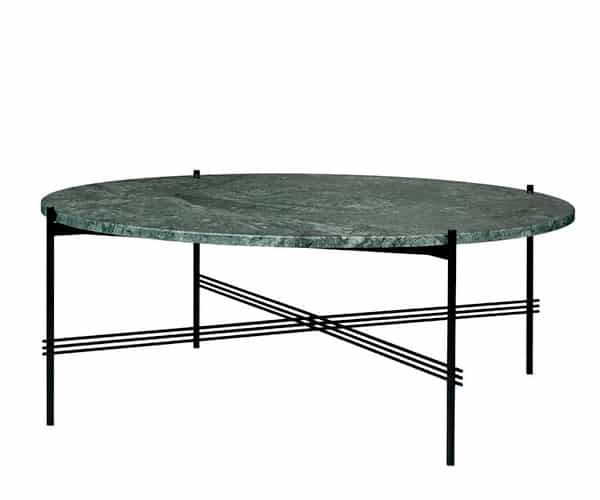 Gubi TS Coffee Table - XL Dia.105cm. - Grøn Marmor