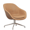 HAY About A Lounge Chair (AAL81) - Cognac Sense Læder - Alu.