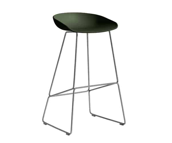 HAY About a Stool (AAS 38) - Green/Rustfri Stål