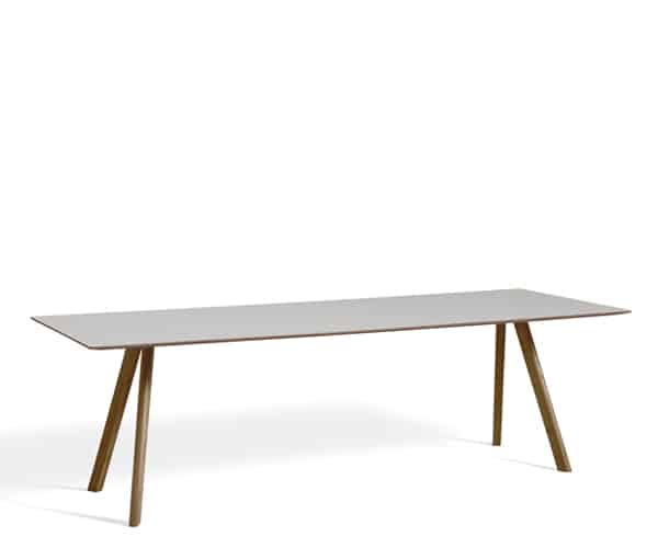 HAY CPH30 Table - 250x90cm - Valnød - Pebble Grey Linolium