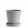 HAY Flowerpot with Saucer - Grey - Small
