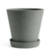 HAY Flowerpot with Saucer - XL - Green