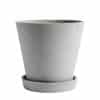 HAY Flowerpot with Saucer - XL - Grey