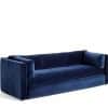 HAY Hackney 3 seater sofa - Navy Lola Velour