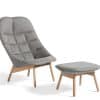 HAY Uchiwa Loungestol M. Skammel - Quilt - Roden 05/Lola Warm Grey