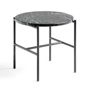 Hay Rebar Tray Table -Rund – Sort Marmor
