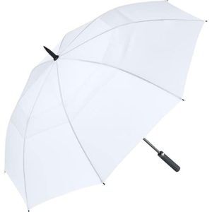 Hvid golf paraply med stor skærm på 133 cm – Nicholas