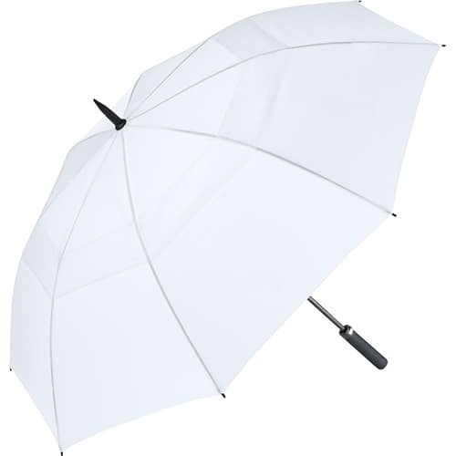 Hvid golf paraply med stor skærm på 133 cm - Nicholas