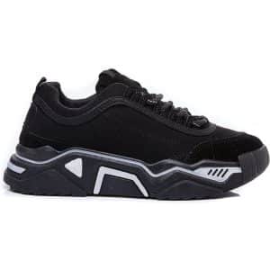 Ideal shoes dame sneakers 9910 – Black