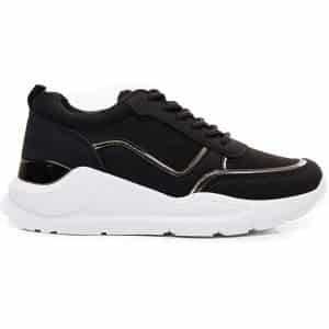 Ideal shoes dame sneakers 9912 – Black