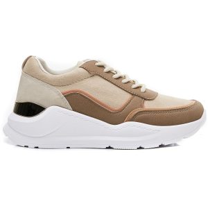 Ideal shoes dame sneakers 9912 – Camel