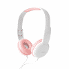 KIDS - Høretelefoner til børn begrænset til 82db med kabel 3.5mm - Hvid/Pink