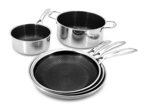 Køkkensæt i 5-dele | hybrid non-stick onyx køkkensæt | onyxcoockware