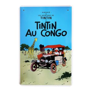 Metalskilt – TinTin Au Congo