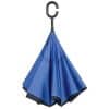 Omvendt paraply blå frit leveret til pakkeshop - Emma
