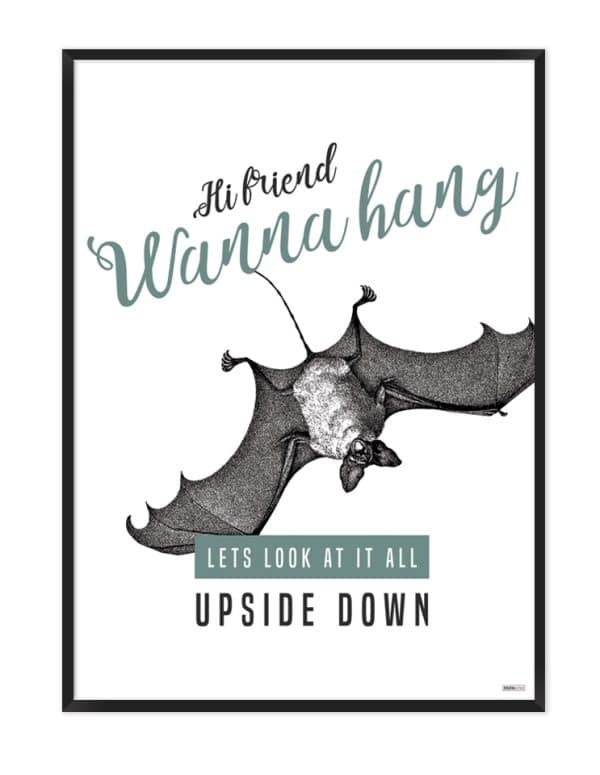 Plakat: Bat - Wanna hang? (Quote Me)