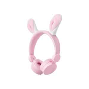 Robby Rabbit – Høretelefoner til børn begrænset til 85db med kabel 3.5mm – Pink