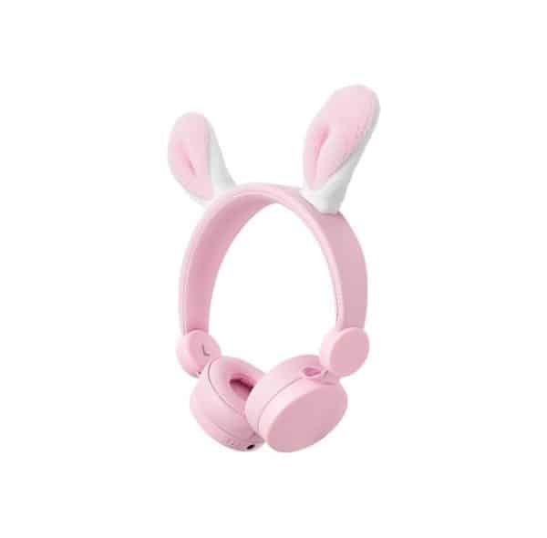 Robby Rabbit - Høretelefoner til børn begrænset til 85db med kabel 3.5mm - Pink