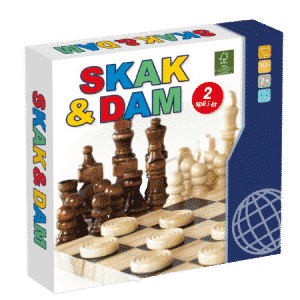 Skak & Dam 2-i-1 Brætspil