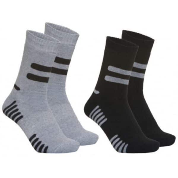 Skistrømper 2 pack - Black/d.grey