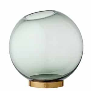 AYTM GLOBE Round Glass Vase – Large – Forest&Gold