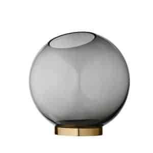 AYTM GLOBE Round Glass Vase – Mini – Black&Gold