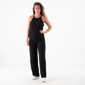 NA-KD – Lace back jumpsuit – Buksedragter – Sort – XS
