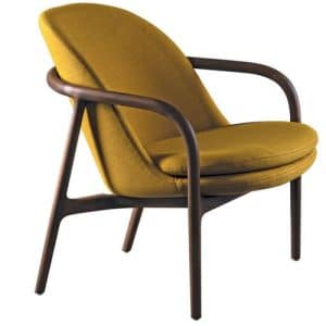 Artisan Neva Lounge Chair Low – Valnød – Steelcut Trio