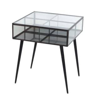 Au Maison Glass sidebord – almost black