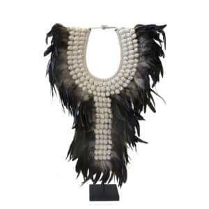 By Living Cph Feather Necklace – black