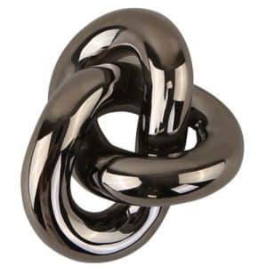 Cooee Design Knot dekoration – small – dark silver