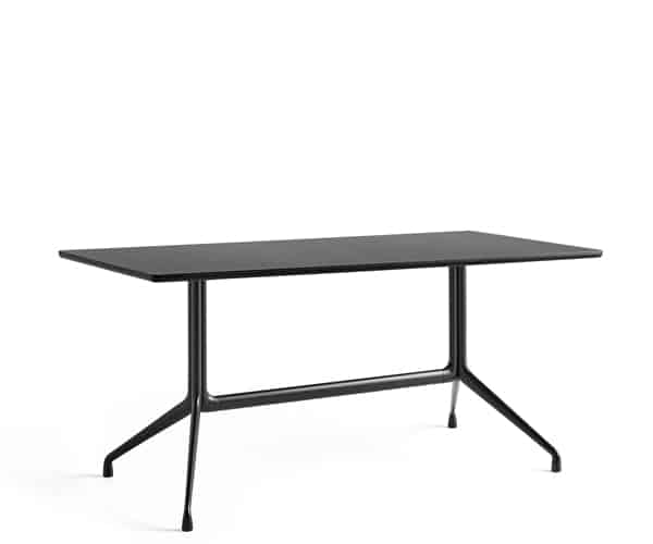 HAY About A Table AAT10 - 160x80cm - Sort Linolium