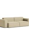 HAY Mags Soft Sofa - Low Arm - 2.5P. - Linen Grid - Dark Beige