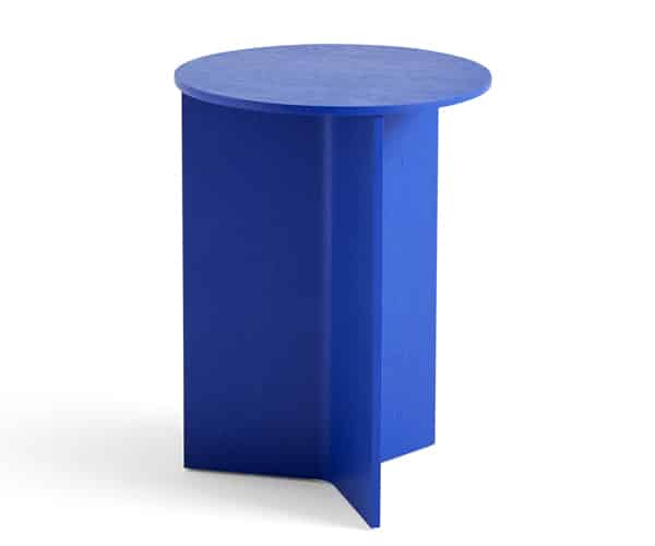 HAY Slit Table - Wood - High - Vivid Blue