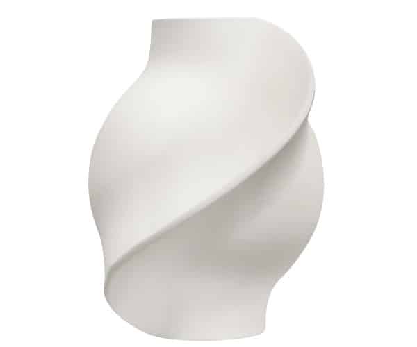 Louise Roe Pirout vase - 01 - Raw White