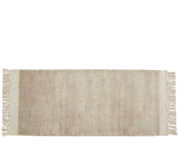 Nordal Filuca Shiny tæppe - 75x200 - beige