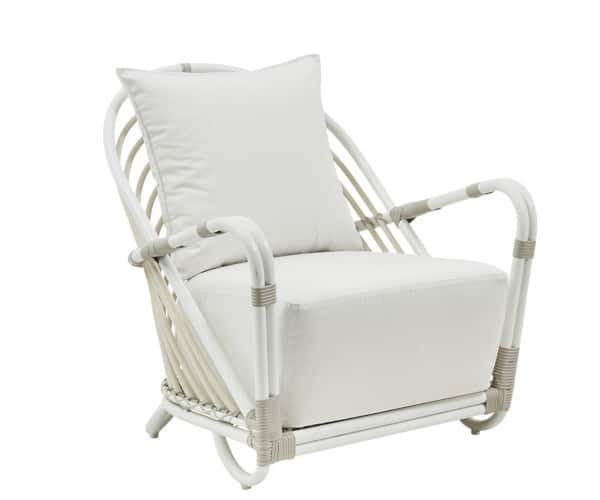 Sika Design Charlottenborg Exterior stol - Dove White - Inkl. hyndesæt