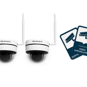 Videoovervågning – 2 stk. hd overvågningskamera – pakkeløsning
