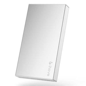 10000mAh Dual Batterioplader Powerbank – Sølv