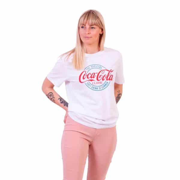 ADPT - Coca Cola dame t-shirt - Hvid - Str. M