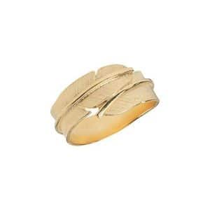 HEIRING – Feather – Ring small – forgyldt