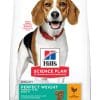 Hills Science Plan 12 kg Hundefoder fra Hills, Perfect weight, tørfoder m/ kylling til voksne mellemstore hunde 1+