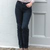 Ladies Stretch moleskin jeans dame, marineblå, str. 8/XS