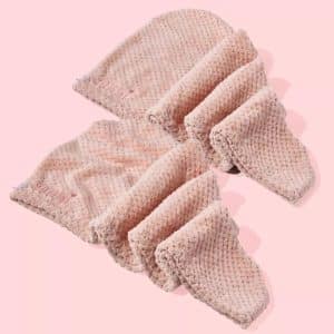 Mikrofiber håndklæde til hår – Rosa 2 stk – Spar 15%